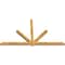 Ekena Millwork Kennewick Rough Sawn Timber Gable Bracket, Western Red Cedar, 108"W x 63"H x 4"D x 4"F, 14/12 Pitch GBW108X63X0404KEN00RWR - alternate 3